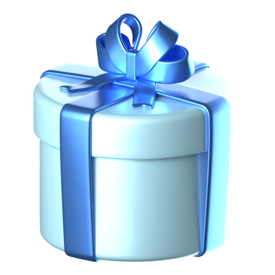 Cylinder Giftbox 3D Icon 3D Graphic