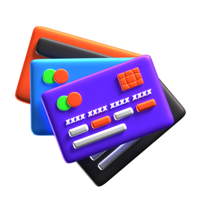 Pago con tarjeta Icono 3D 3D Graphic