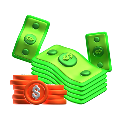 Currency 3D Icon 3D Graphic