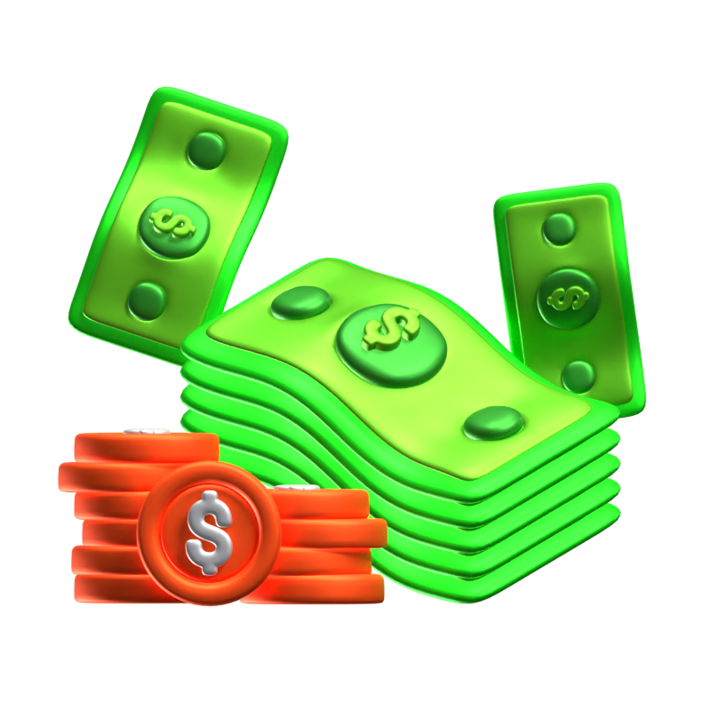 Currency 3D Icon 3D Graphic