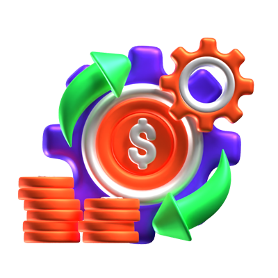 finanzmanagement 3d-symbol 3D Graphic