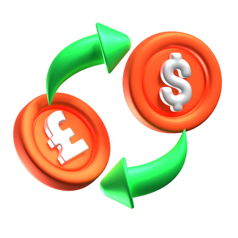 Money Exchange 3D Icon