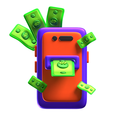 Online Transfer 3D Icon 3D Graphic