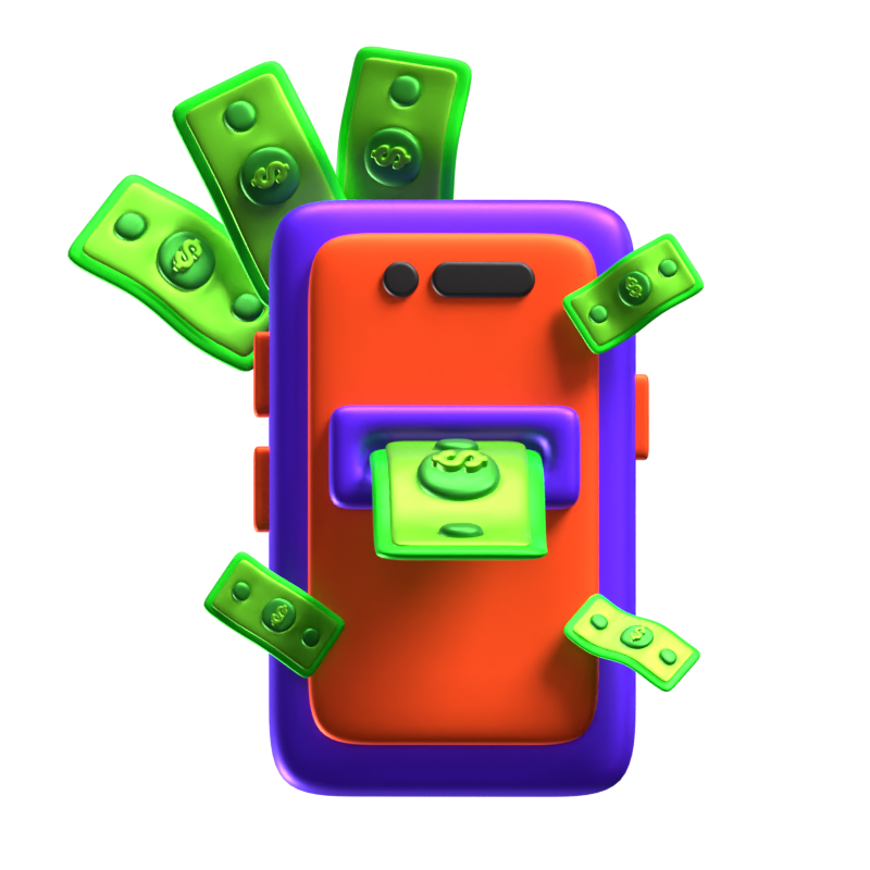 Online Transfer 3D Icon 3D Graphic