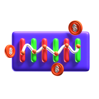 finanzanalyse 3d-symbol 3D Graphic