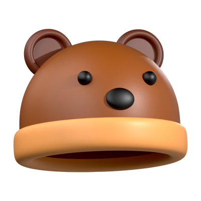 Sombrero de oso Icono 3D 3D Graphic