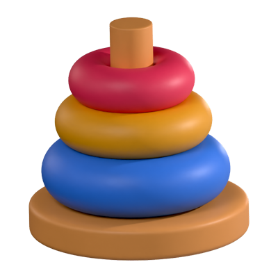 Rainbow Pyramid 3D Icon 3D Graphic