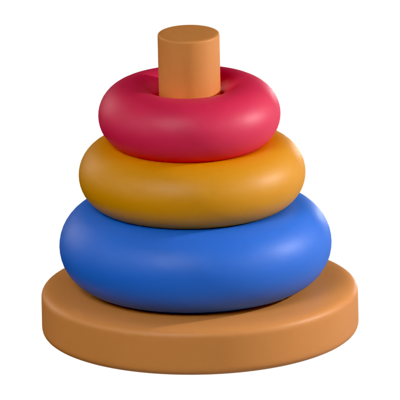 Regenbogen-Pyramide 3D-Symbol 3D Graphic