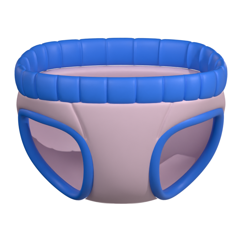 Diaper 3D Icon 3D Graphic