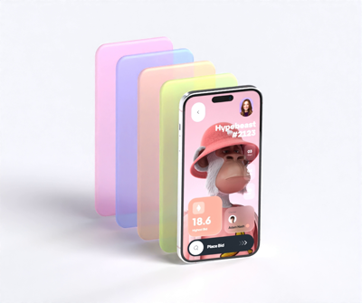 Light Themed Iphone 15 Plus 3D Mockup 3D Template