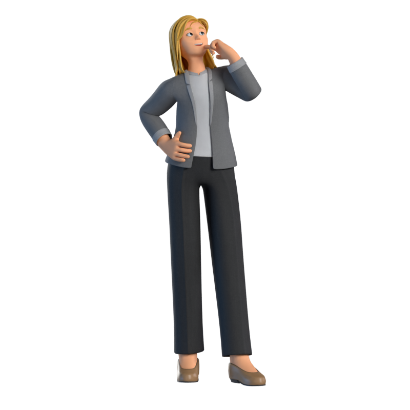 Mia Consultant Personagem 3D 3D Graphic