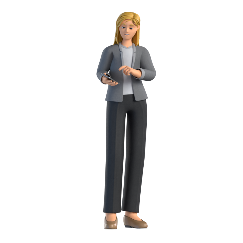 Mia Consultant 3D Character