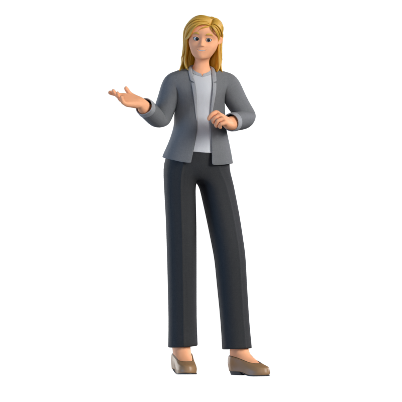 Mia Consultant Personagem 3D 3D Graphic