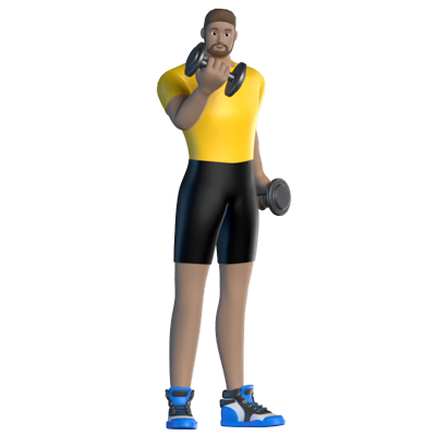 Entrenador Personaje 3D 3D Graphic