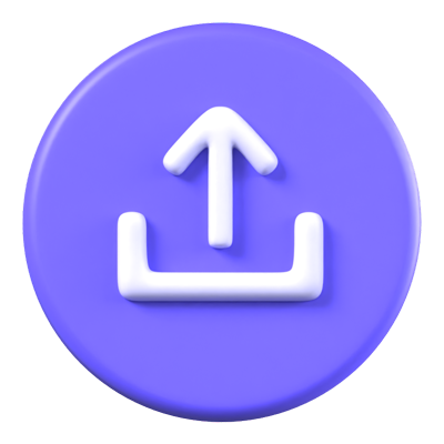 Upload Animated 3D Icon 3D Graphic