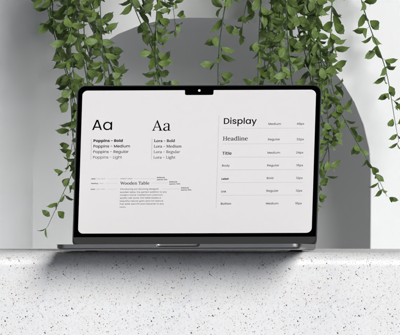 natur macbook air m2 3d mockup 3D Template