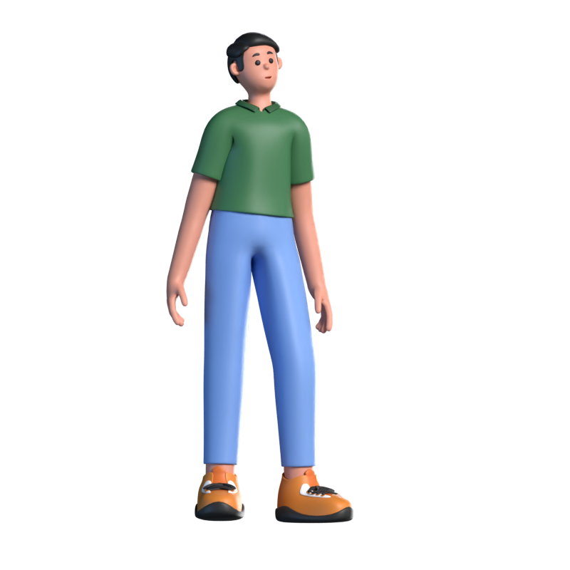 Casual Boy 3D Charakter 3D Graphic