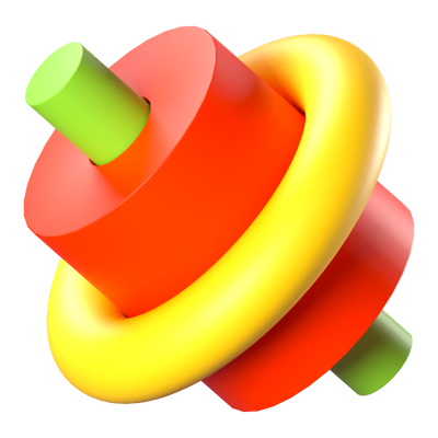 Abstract Cylinder Shape 3D Icon 3D Graphic