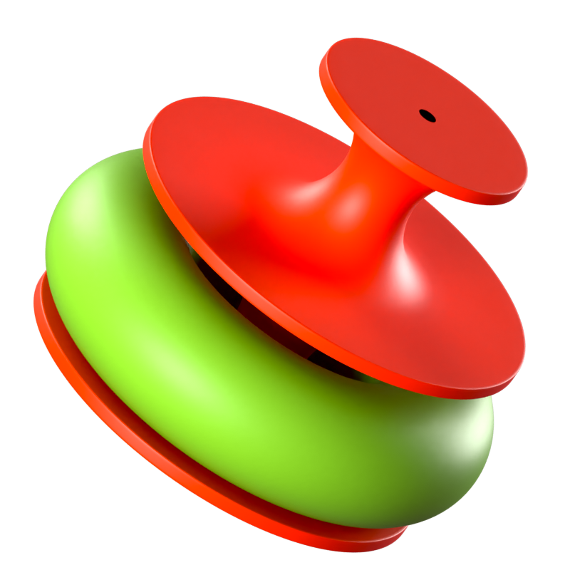 Abstrakte Torusform 3D-Symbol