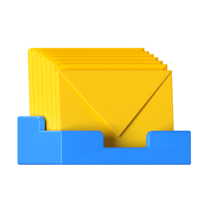 Email Management 3D Icon 3D Graphic