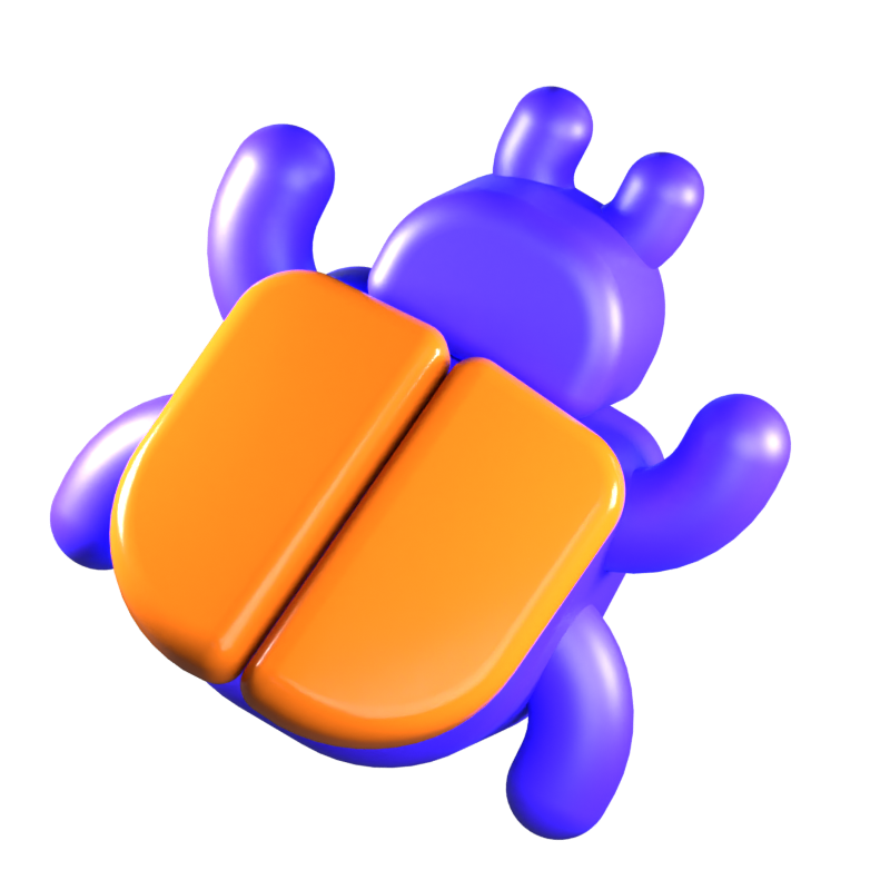 Bug 3D Icon 3D Graphic