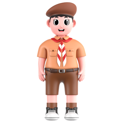 Boy Scout 3D Icon 3D Graphic