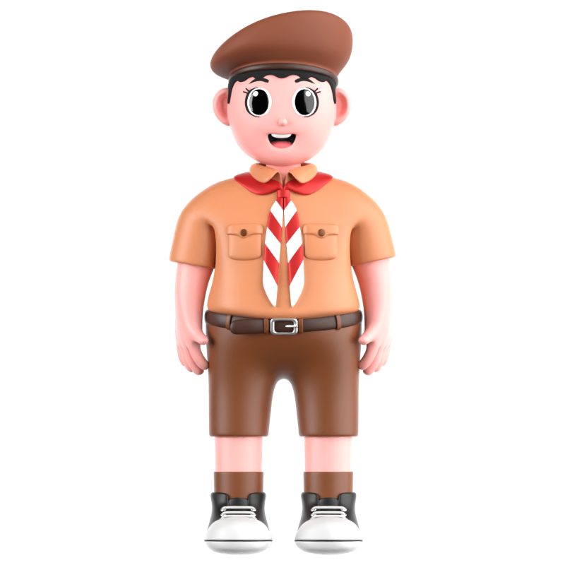 Boy Scout 3D Icon 3D Graphic