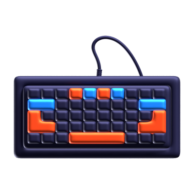 Keyboard 3D Icon 3D Graphic