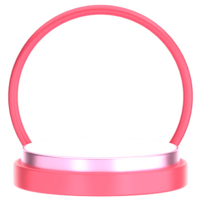 podium mit ring ornament 3d icon 3D Graphic