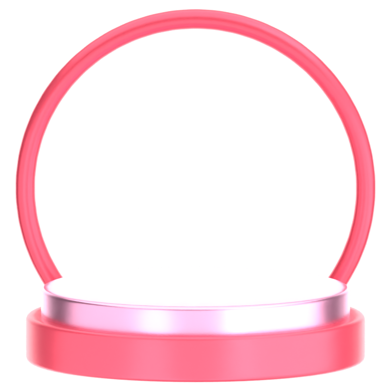 Podium mit Ring Ornament 3D Icon 3D Graphic