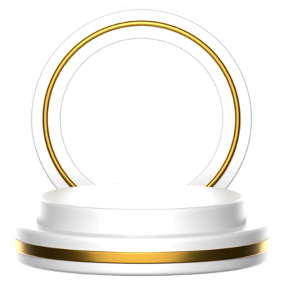 Circle Gate Podium 3D Icon 3D Graphic