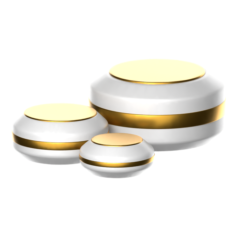 Small Cylinder Podium 3D Icon