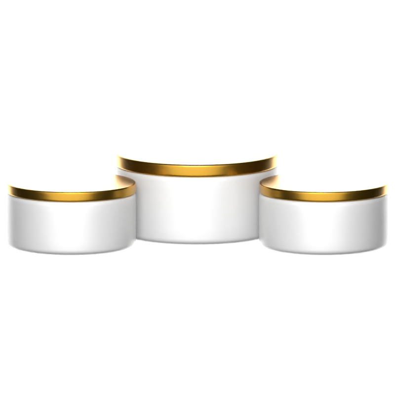 Triple Cylinder Podium 3D Icon 3D Graphic