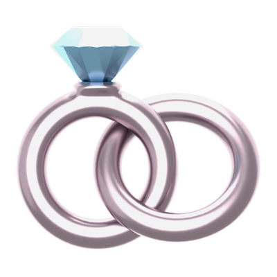 liebe paar ring 3d icon 3D Graphic