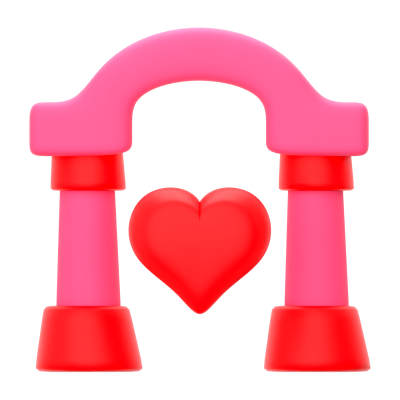 Love Arc 3D Icon 3D Graphic