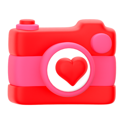 Love Camera 3D Icon 3D Graphic