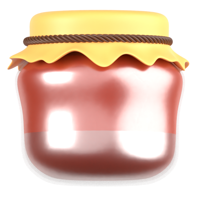 Honey Pot 3D Icon 3D Graphic