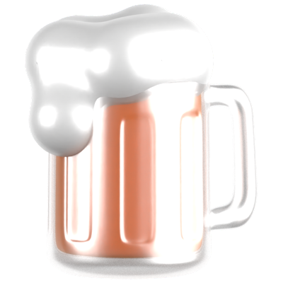 cerveza icono 3d 3D Graphic