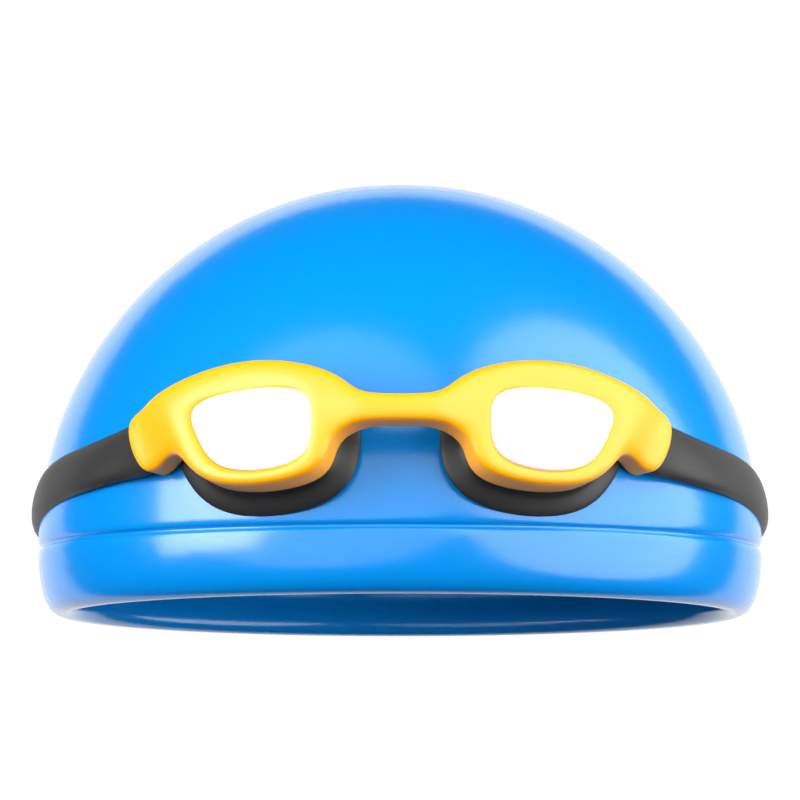 Swimming Cap 3D Icon 3D Graphic