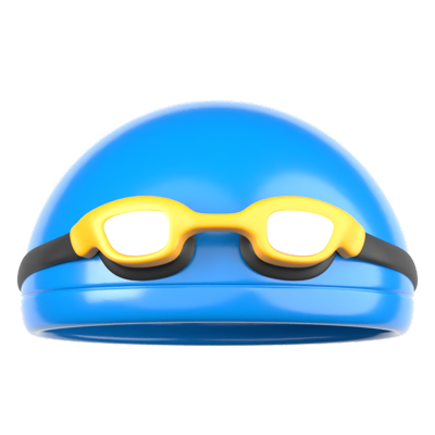 Swimming Cap 3D Icon 3D Graphic