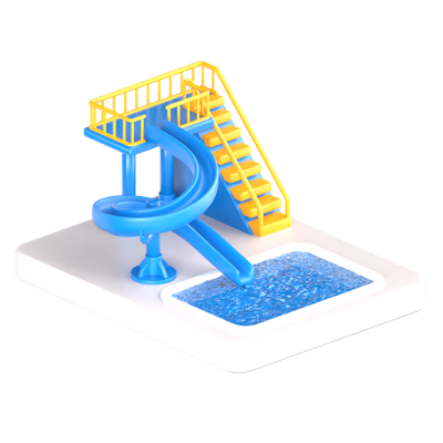 icono 3d waterboom 3D Graphic