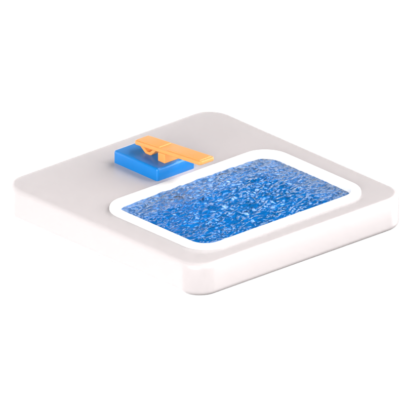 Diving Board 3D Icon 3D Graphic