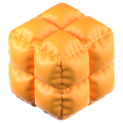 Cube Balloon 3D Icon 3D Graphic