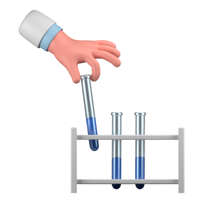 Test Tube 3D Icon 3D Graphic