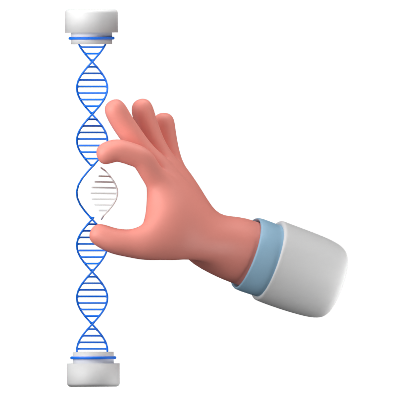 Ícone 3D de DNA 3D Graphic