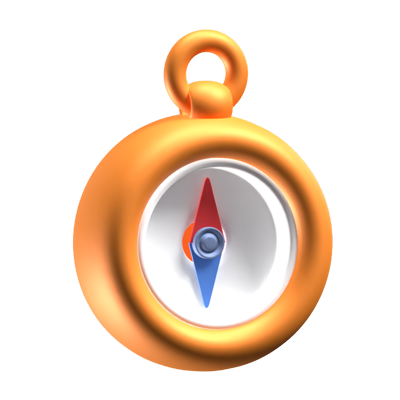 Compass 3D Icon 3D Graphic