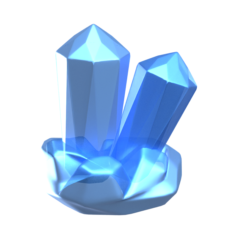 Mineral Icono 3D 3D Graphic