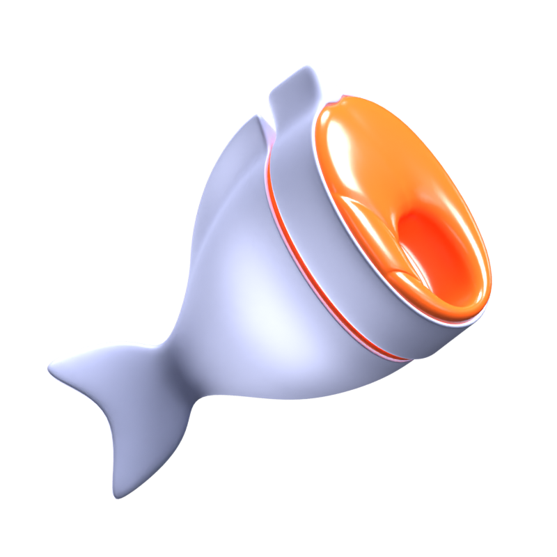 Fisch 3D-Symbol 3D Graphic