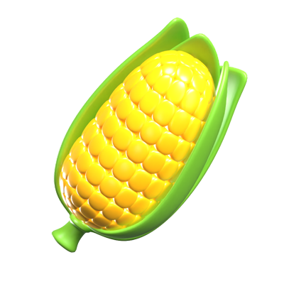 Corn 3D Icon 3D Graphic