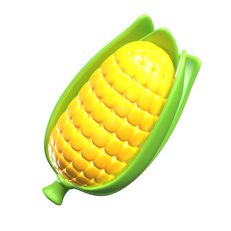 Corn 3D Icon 3D Graphic